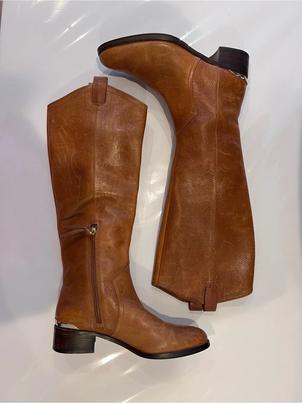 Louise Et Cie Lo-Zada Chestnut Women's Tall Leather Riding Boot